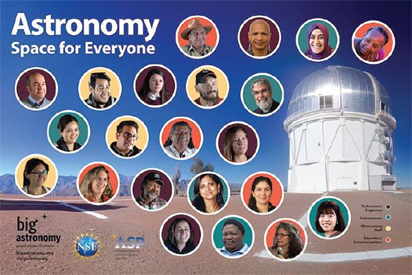 Banner de astronomía para todos Big Astonom: Astronomía para todos Banner: La gente detrás de la ciencia