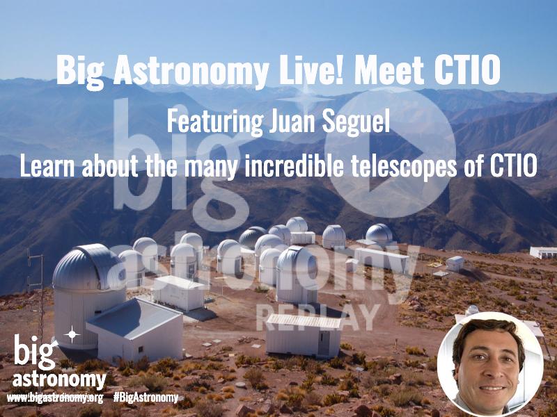 Promotional image of telescopes, with words advertising an event.