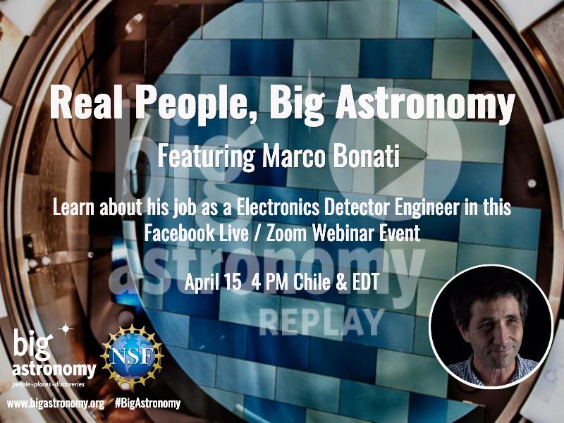 REPLAY – Real People, Big Astronomy: Marco Bonati