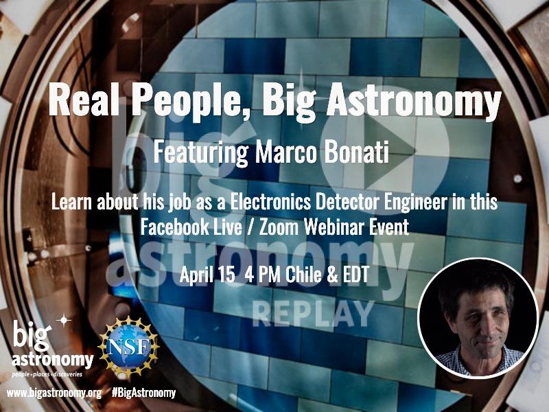 REPLAY – Real People, Big Astronomy: Marco Bonati