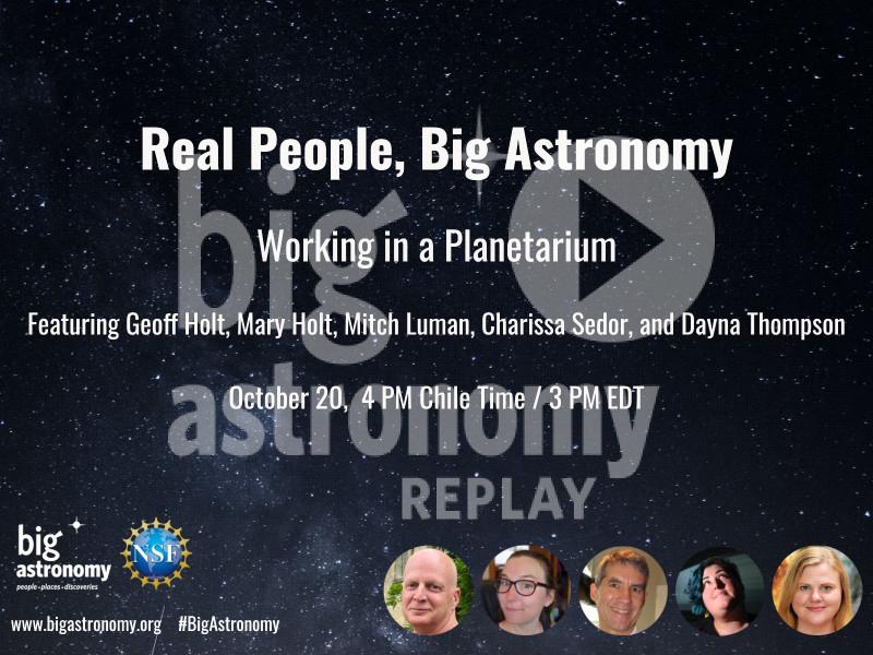 Gente real, gran astronomía: trabajar en un planetario